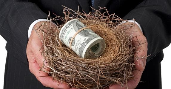 Money in nest © iStock