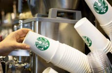 Starbucks latte cups