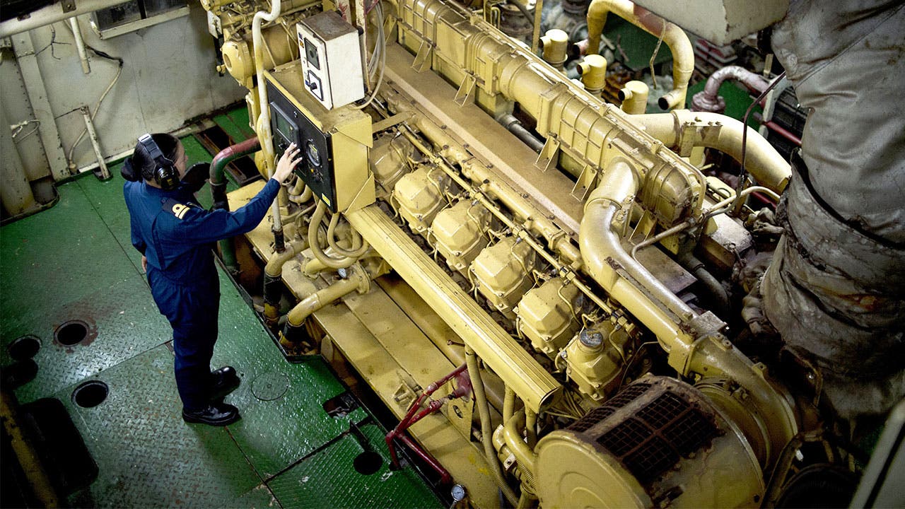 Equipment on board a ship