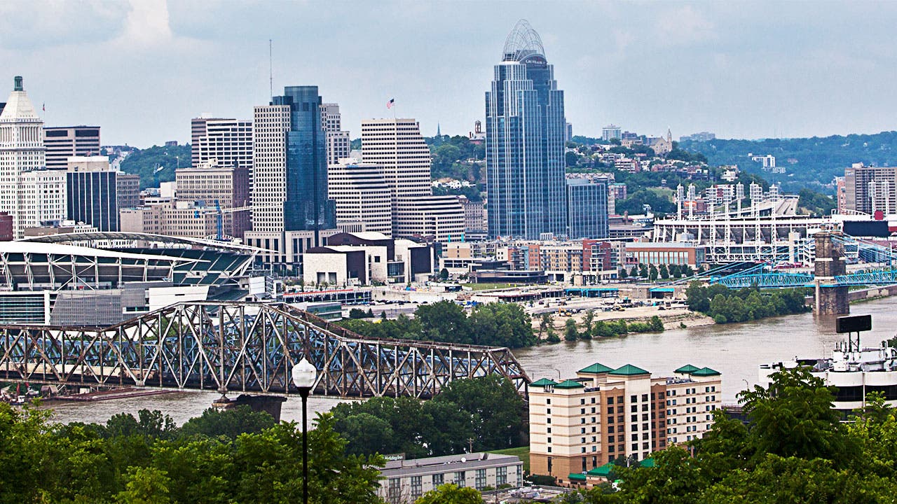 The Cincinnati skyline