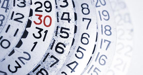 Numbers on a dial