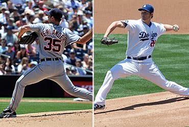 Clayton Kershaw © Photo Works/Shutterstock.com | Justin Verlander © justasc/Shutterstock.com