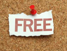 Paper that says 'free'