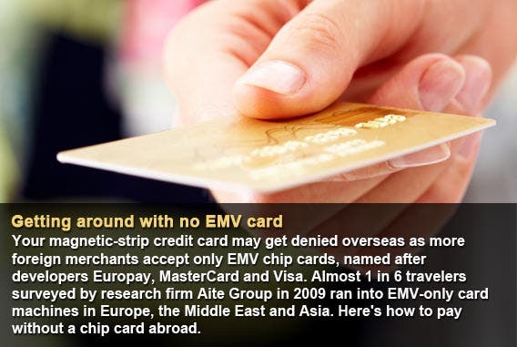 Getting around with no EMV card Getting around with no EMV card