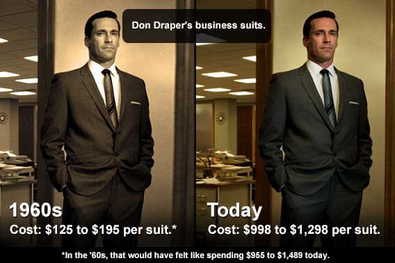 Don Draper's business suits