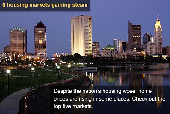 5 housing markets gaining steam
