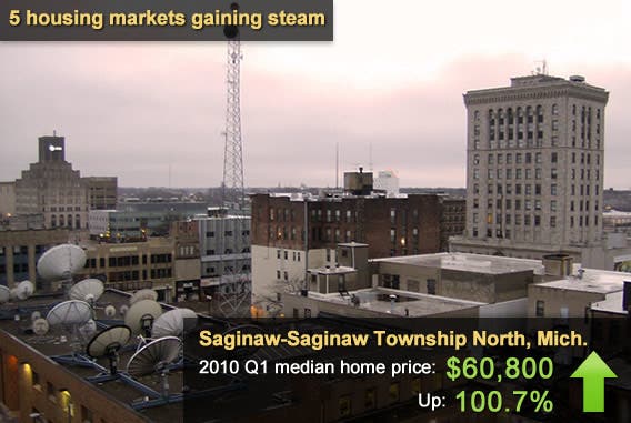 5 housing markets gaining steam