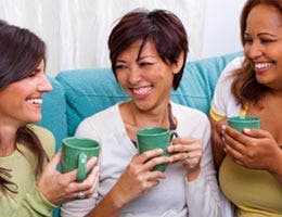 A group of women, laughing