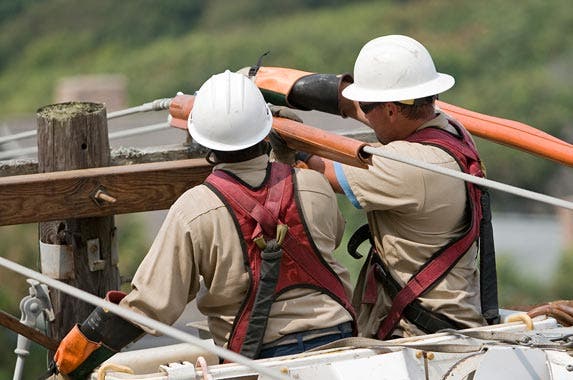 Electrical power-line installers and repairers Electrical power-line installers and repairers | TerryHealy/Getty Images