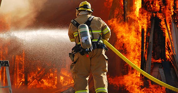 No. 9: Firefighter © TFoxFoto/Shutterstock.com