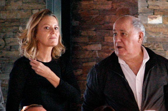 Amancio Ortega Gaona and Flora Perez Amancio Ortega Gaona and Flora Perez © EFE/ZUMApress.com