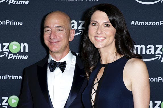 Jeff and Mackenzie Bezos Jeff and Mackenzie Bezos © Paul Mounce/Corbis