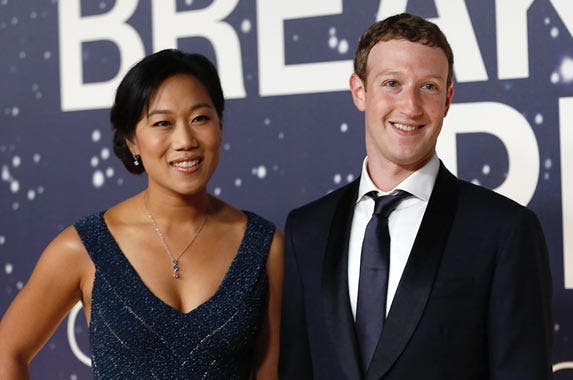 Mark Zuckerberg and Priscilla Chan Mark Zuckerberg and Priscilla Chan © STEPHEN LAM/Reuters/Corbis