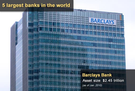What are the 5 largest banks in the world?