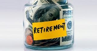 Retirement savings jar © JohnKwan/Shutterstock.com