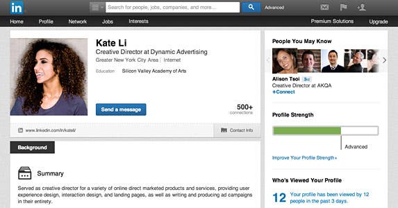 Be active on social media © LinkedIn