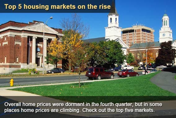 Top 5 housing markets on the rise