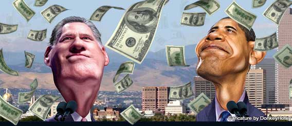 Top VIP contributors for Obama and Romney