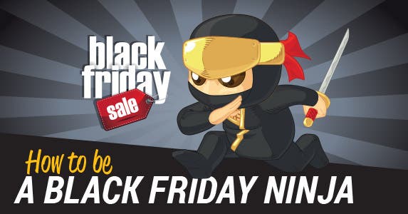 How to be a Black Friday ninja | Title black Friday © Michele Paccione/Shutterstock.com; Ninja: BluezAce/Shutterstock.com