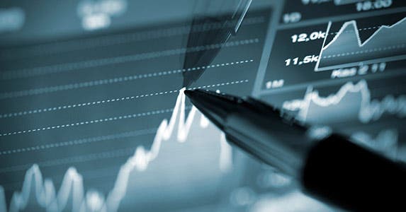 Chart showing investment performance