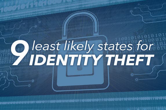 The 9 least likely states for identity theft © iStock