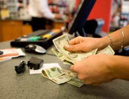 Pay with cash