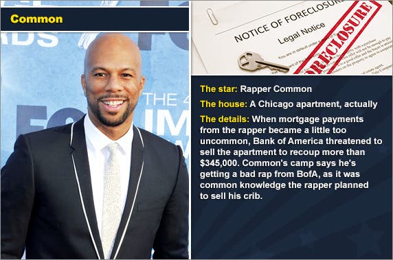 Rapper Common © PR Photos, foreclosure document: © zimmytws/Shutterstock.com