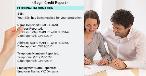 Check your ID | Hand: © Artem Furman/Shutterstock.com, Couple filling out form: © Ldprod/Shutterstock.com