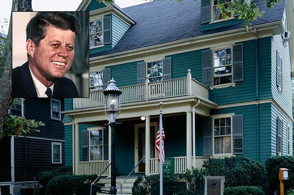 John F. Kennedy John F. Kennedy | U.S. National Archives and Records Administration; House: Buyenlarge/Archive Photos/Getty Images