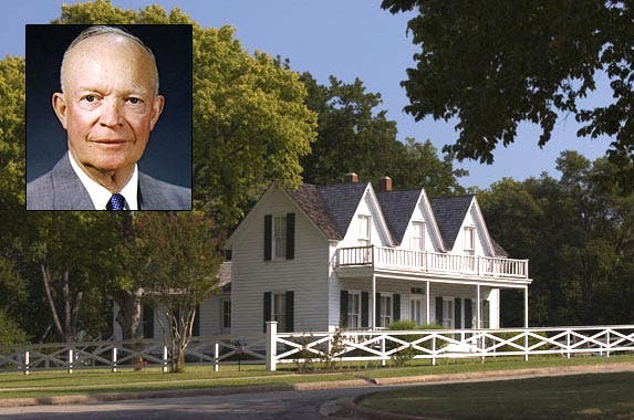 Dwight D. Eisenhower Dwight D. Eisenhower | The White House; House: Photo courtesy of Texas Historical Commission