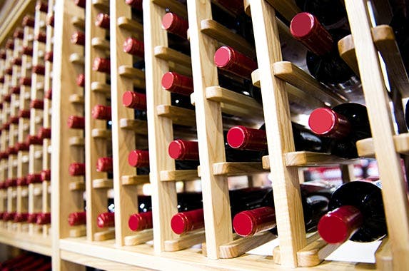 17-shelf stainless steel wine cellar 17-shelf stainless steel wine cellar © hxdbzxy/Shutterstock.com