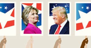 Hilary Clinton and Donald Trump | Photos by Getty/Illustration by Bankrate