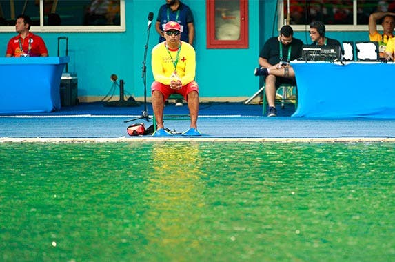 Pool lifeguard Pool lifeguard | Adam Pretty/Getty Images