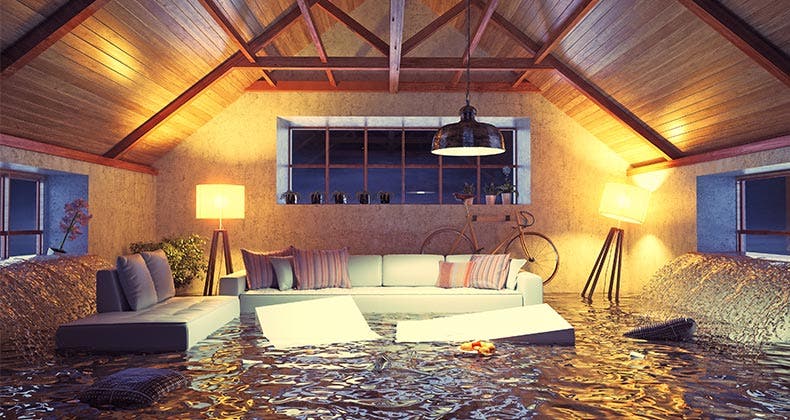 flooded living room mst