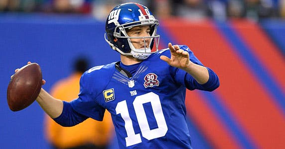 Eli Manning © Rich Kane/Icon Sportswire/Corbis