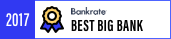 Bankrate's 2017 Best Big Bank Award