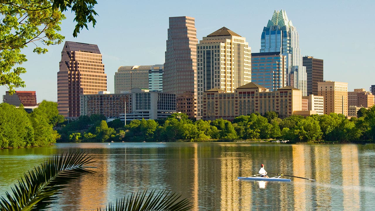 Part of the Austin, Texas, skyline