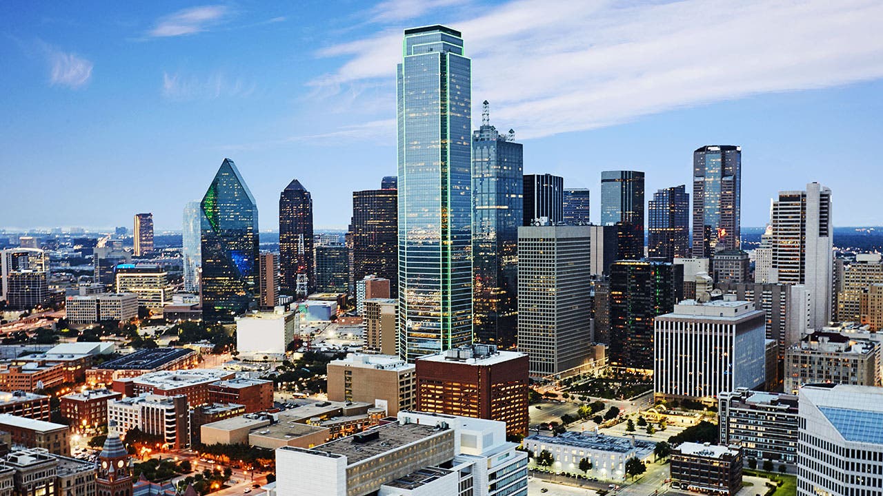 Part of the Dallas skyline