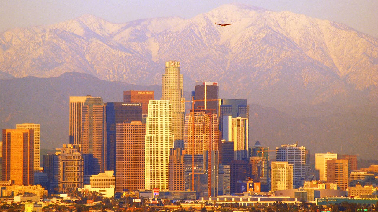 The Los Angeles skyline