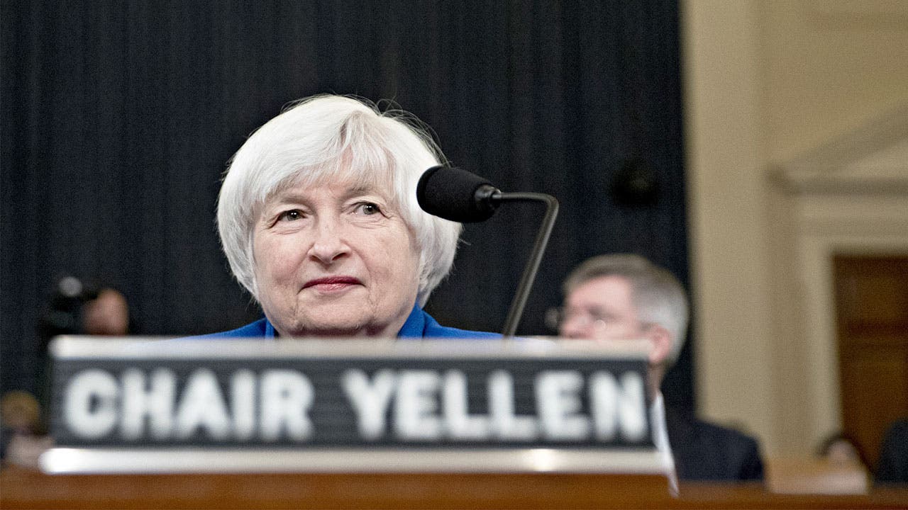Fed Chair Janet Yellen in session