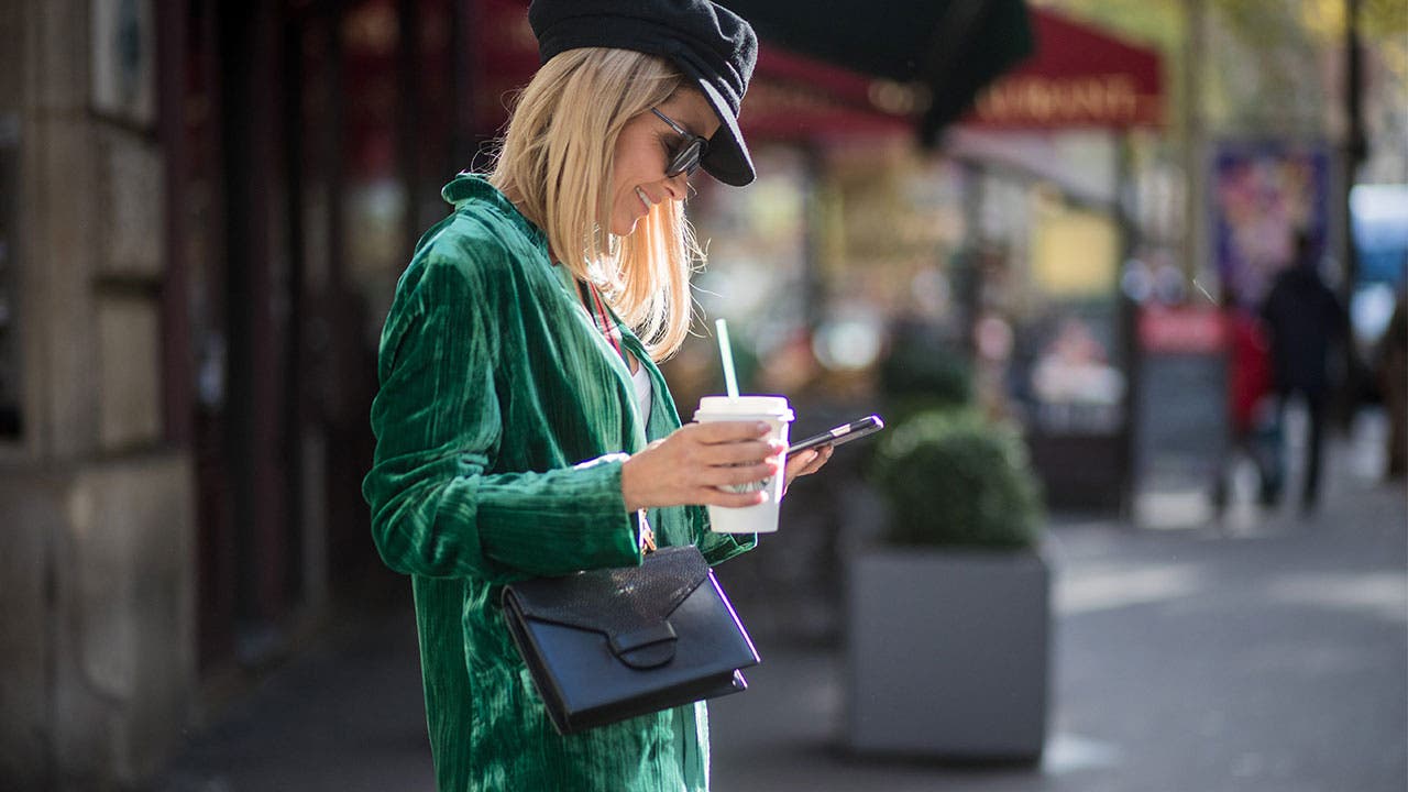 Woman on her smart phone