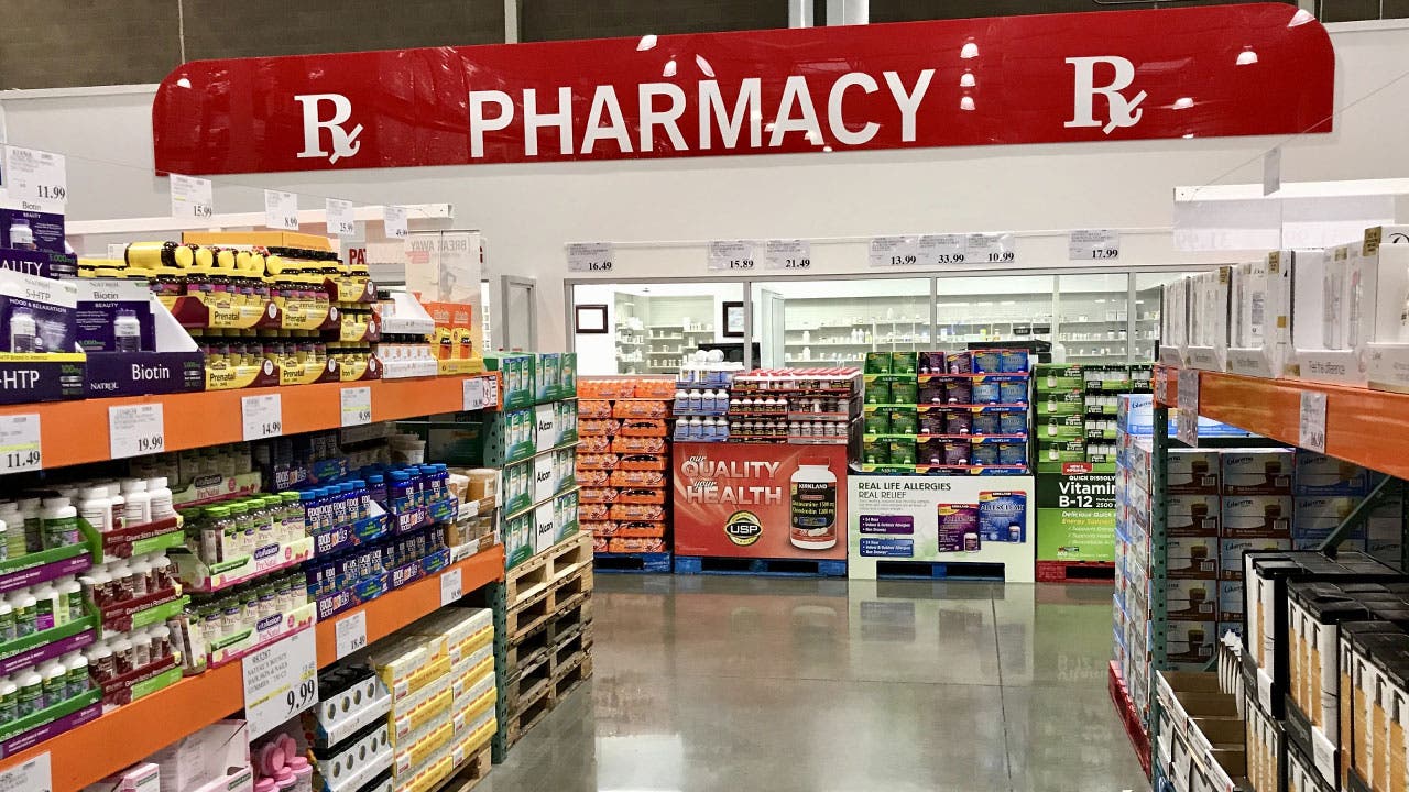 Pharmacy aisle in Costco