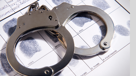handcuffs criminal record
