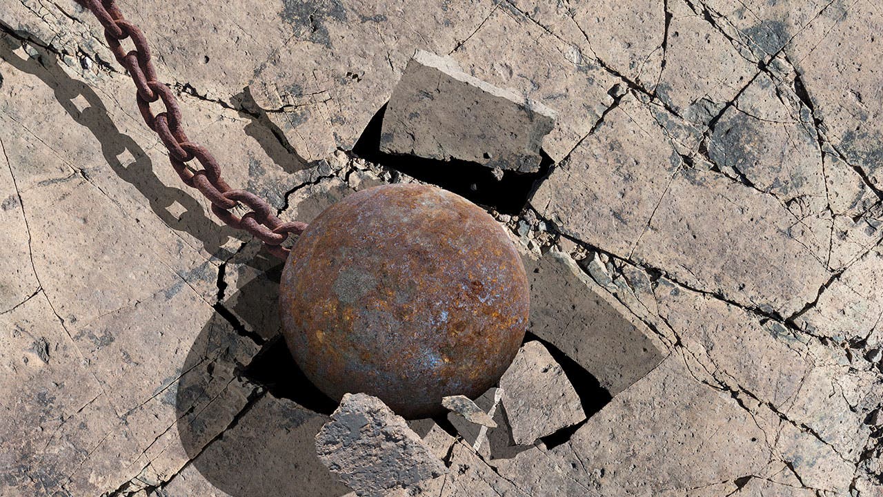 Wrecking ball impact