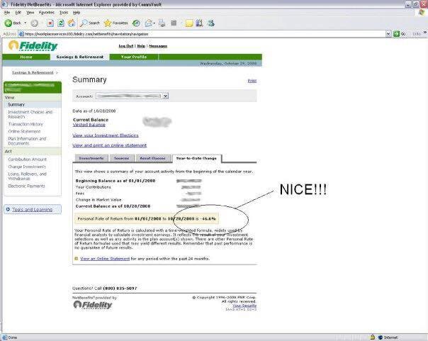 Fidelity bank statement