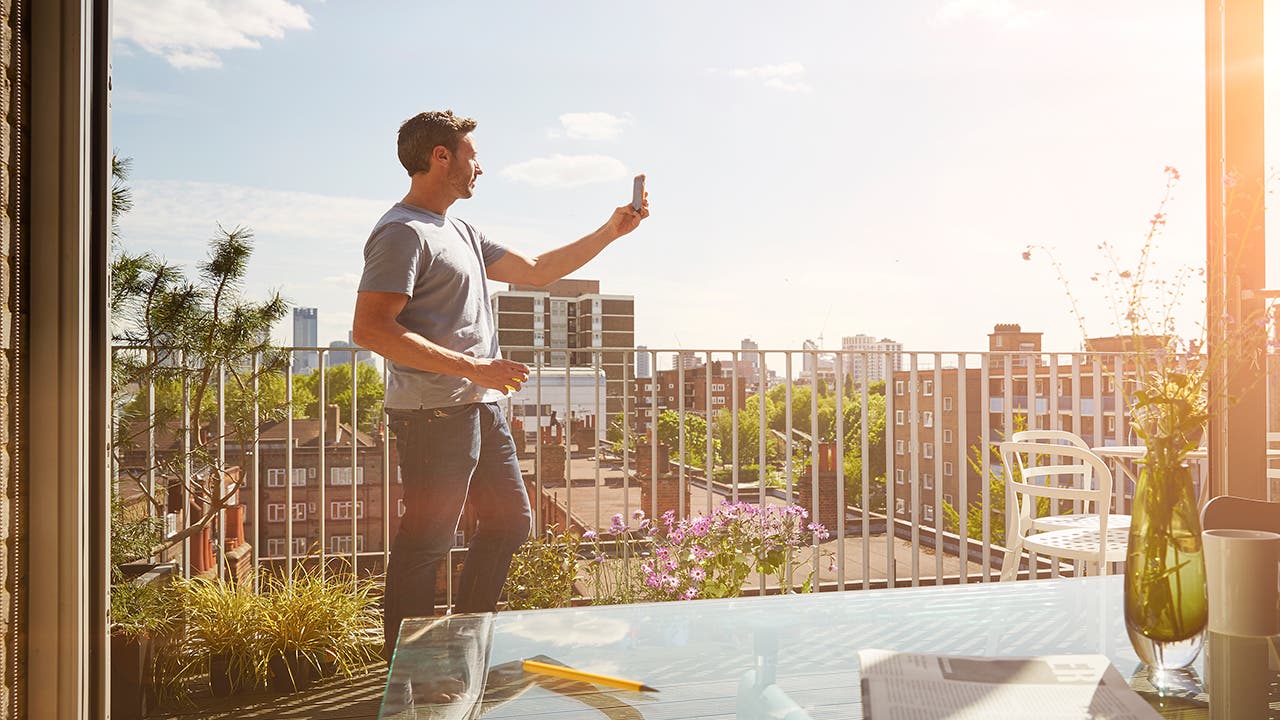 Man taking pictures