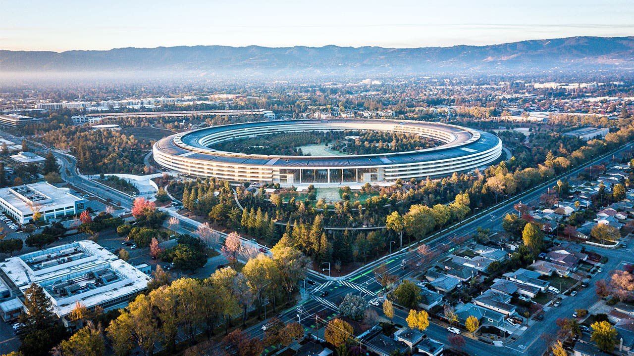 Cupertino aerial view