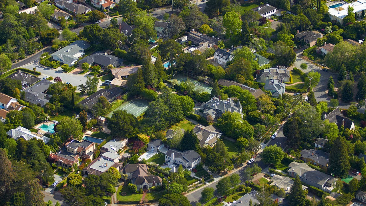 Aerial view of San Mateo