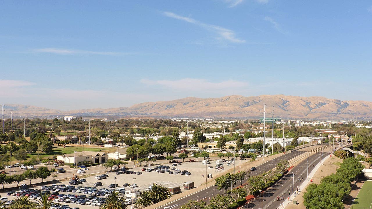 Parking lot in Santa Clara