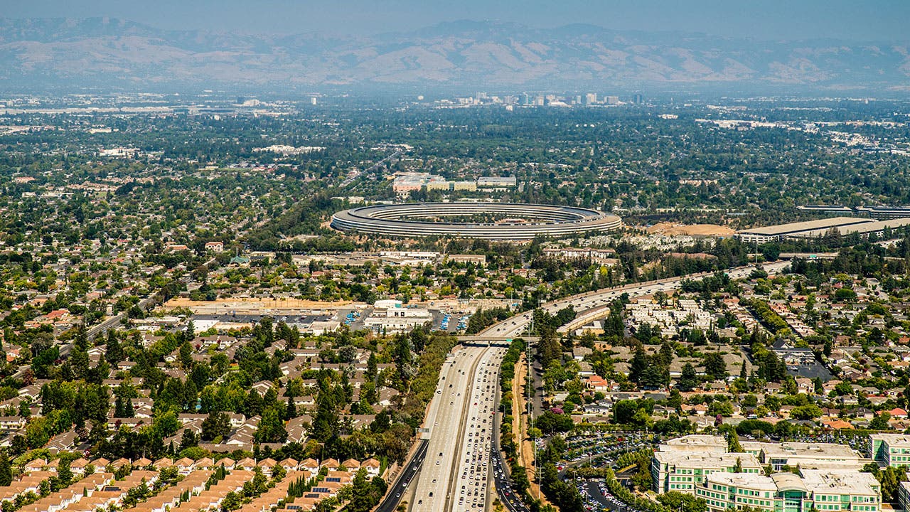 Aerial view of Sunnyvale